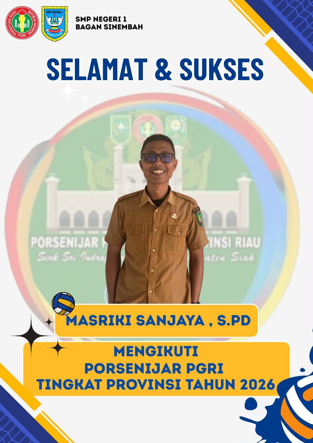 Guru prestasi : porsenijar PGRI tingkat Provinsi tahun 2026